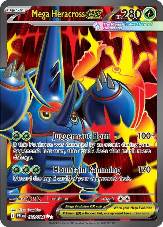 [ENG][NM] Karta Pokemon Mega Heracross ex 108/094 - Phantasmal Flames