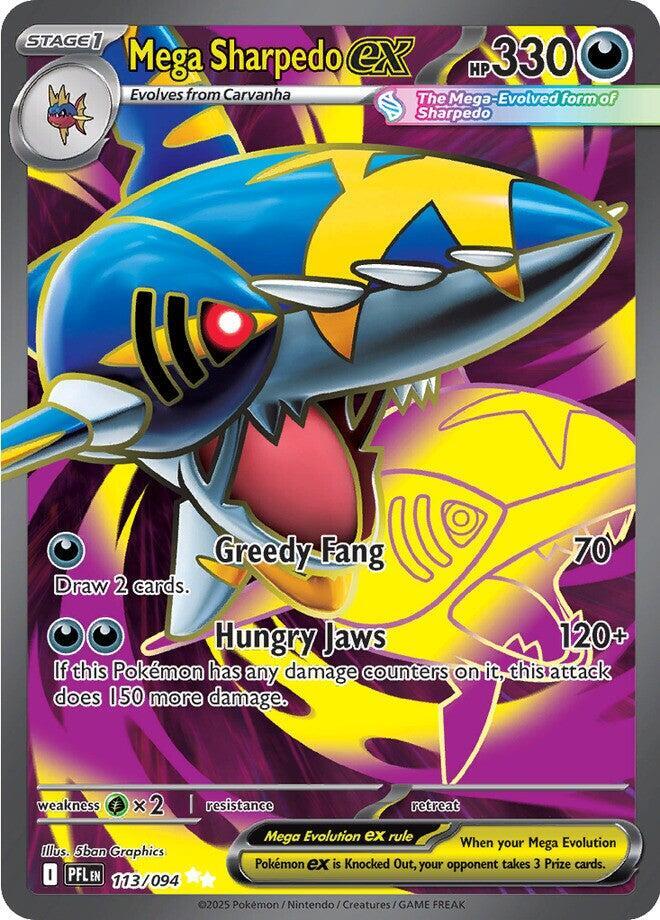 [ENG][NM] Karta Pokemon Mega Sharpedo ex 113/094 - Phantasmal Flames