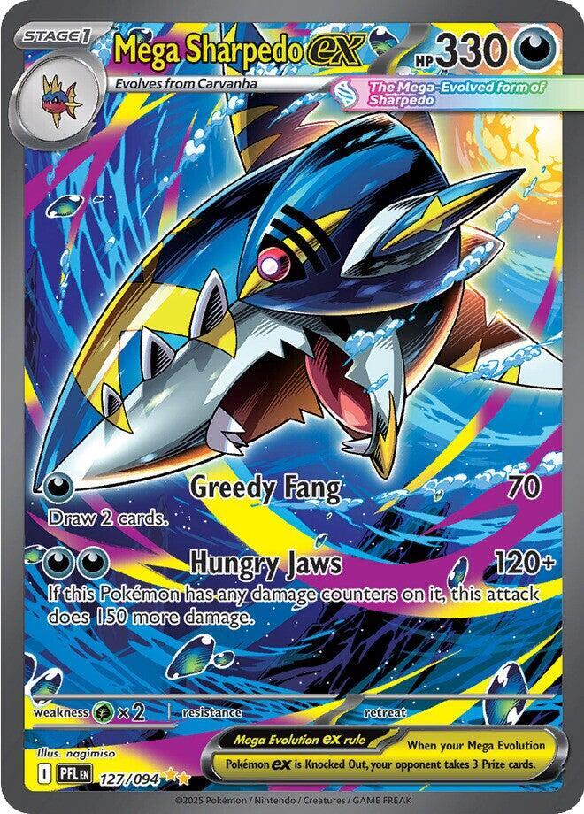 [ENG][NM] Karta Pokemon Mega Sharpedo ex 127/094 - Phantasmal Flames