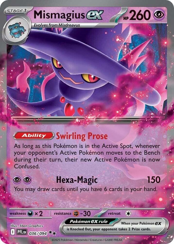 [ENG][NM] Karta Pokemon Mismagius ex 036/094 - Phantasmal Flames