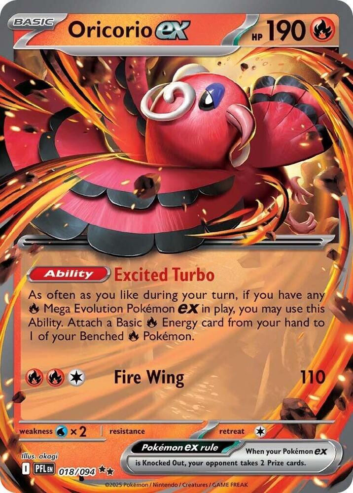 [ENG][NM] Karta Pokemon Oricorio ex 018/094 - Phantasmal Flames