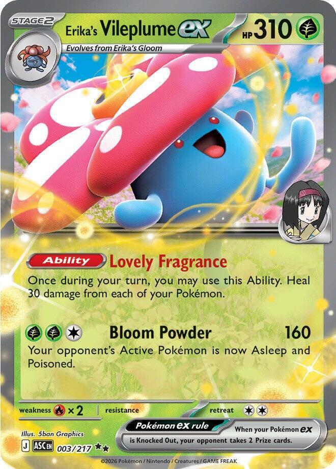 [ENG][NM] Karta Pokemon Erika's Vileplume ex 003/217 - Ascended Heroes