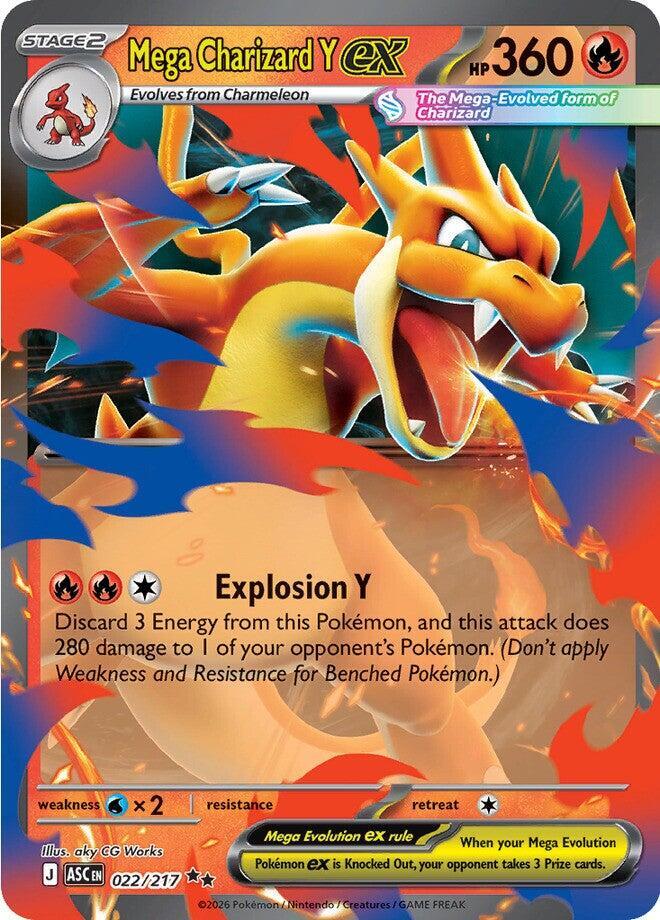 [ENG][NM] Karta Pokemon Mega Charizard Y ex 022/217 - Ascended Heroes