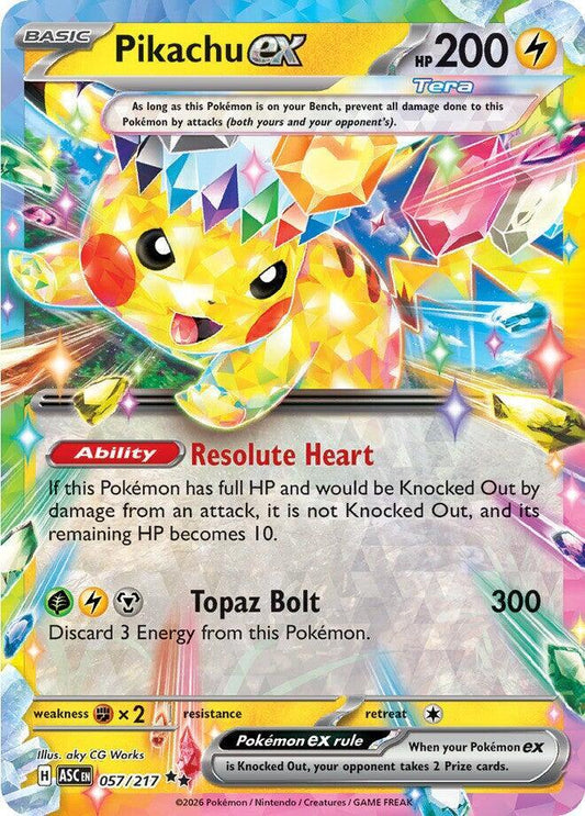 [ENG][NM] Karta Pokemon Pikachu ex 057/217 - ME: Ascended Heroes
