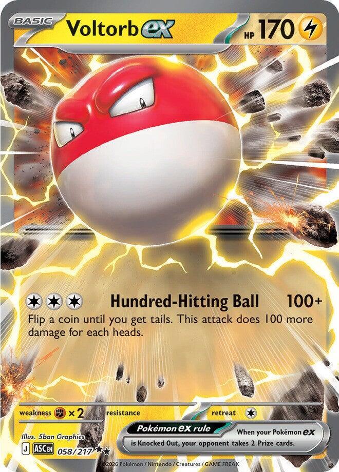 [ENG][NM] Karta Pokemon Voltorb ex 058/217 - Ascended Heroes