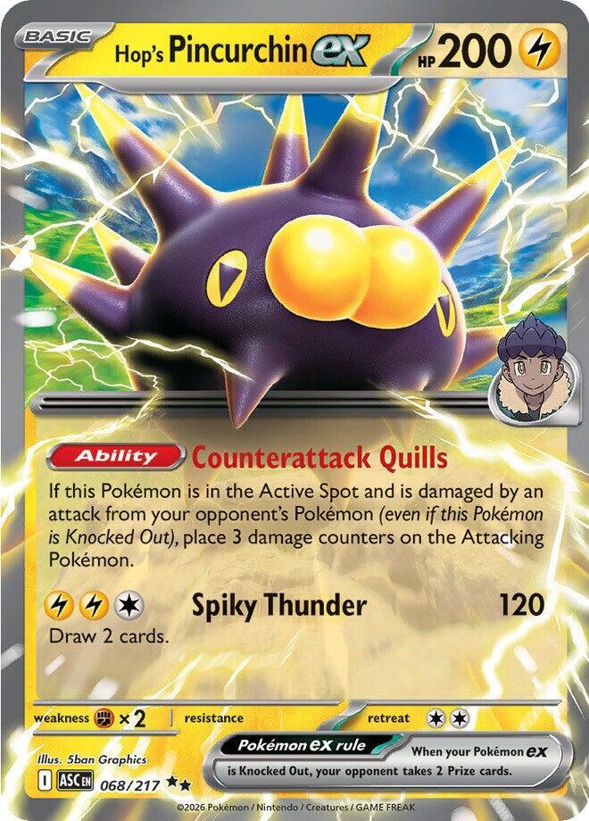 [ENG][NM] Karta Pokemon Hop's Pincurchin ex 068/217 - Ascended Heroes