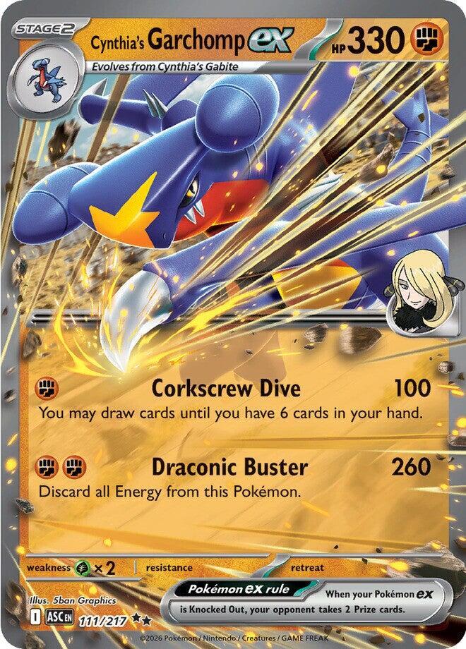 [ENG][NM] Karta Pokemon Cynthia's Garchomp ex 111/217 - Ascended Heroes
