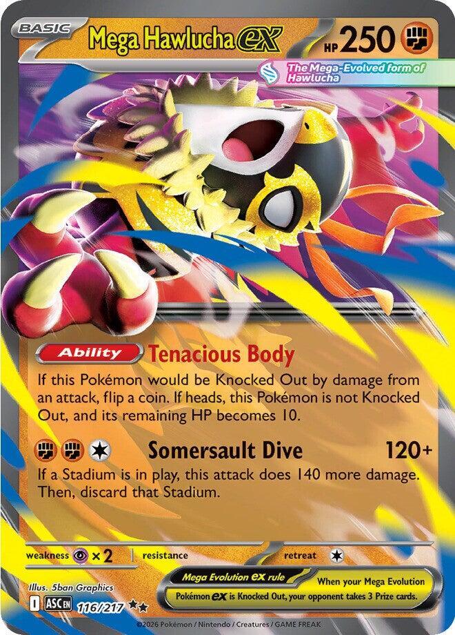 [ENG][NM] Karta Pokemon Mega Hawlucha ex 116/217 - Ascended Heroes