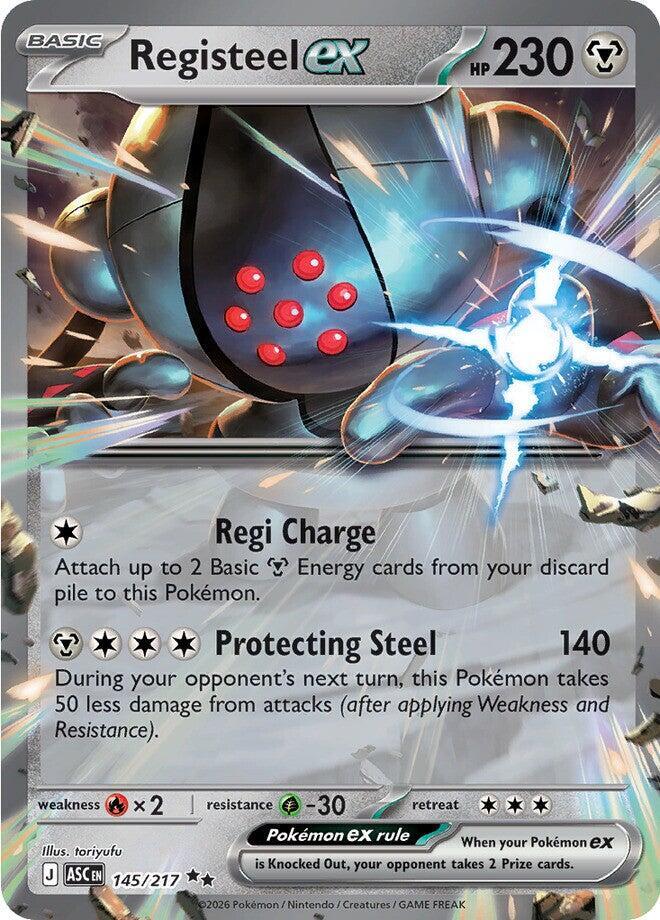 [ENG][NM] Karta Pokemon Registeel ex 145/217 - ME: Ascended Heroes
