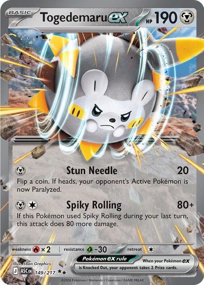 [ENG][NM] Karta Pokemon Togedemaru ex 149/217 - ME: Ascended Heroes