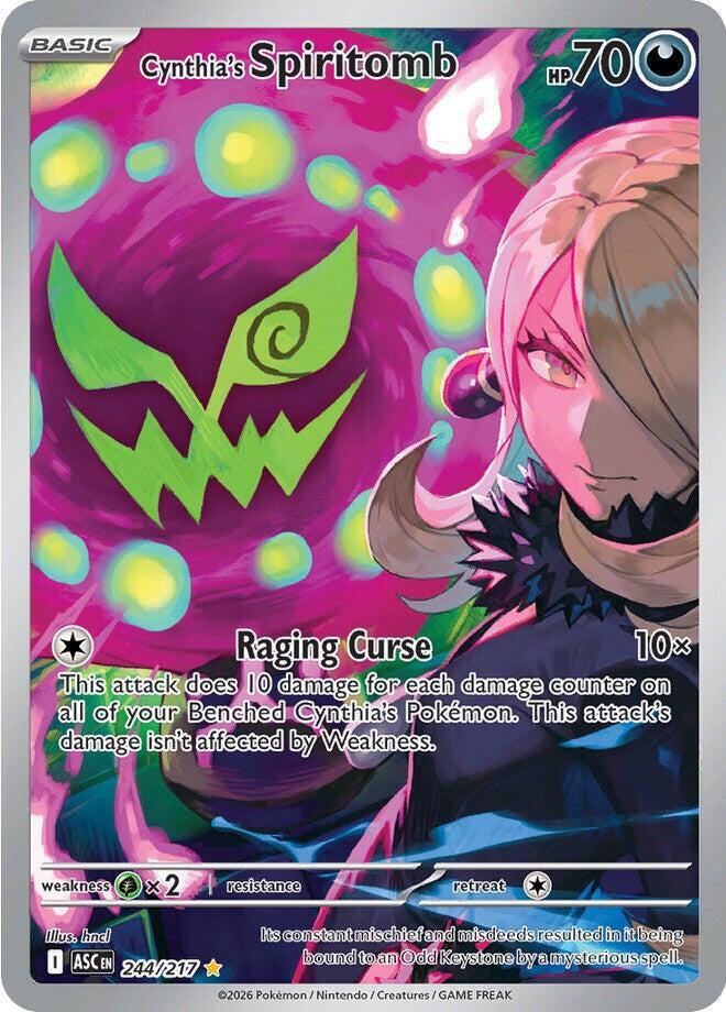 [ENG][NM] Karta Pokemon Cynthia's Spiritomb 244/217 - Ascended Heroes