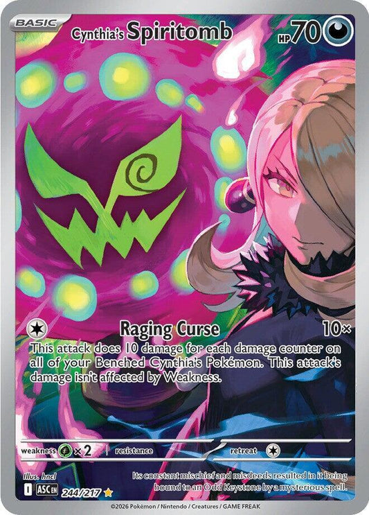 [ENG][NM] Karta Pokemon Cynthia's Spiritomb 244/217 - Ascended Heroes