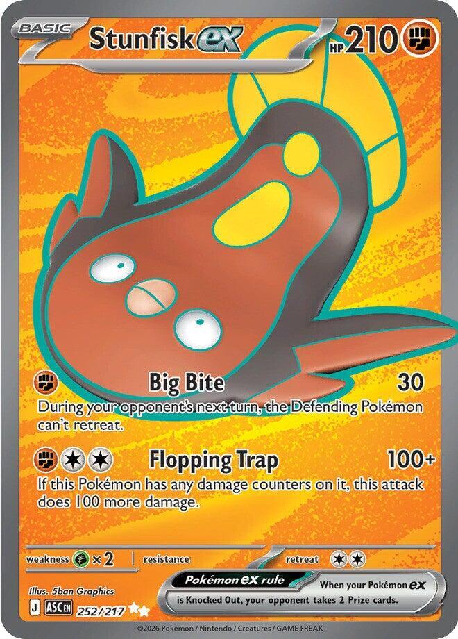 [ENG][NM] Karta Pokemon Stunfisk ex 252/217 - Ascended Heroes