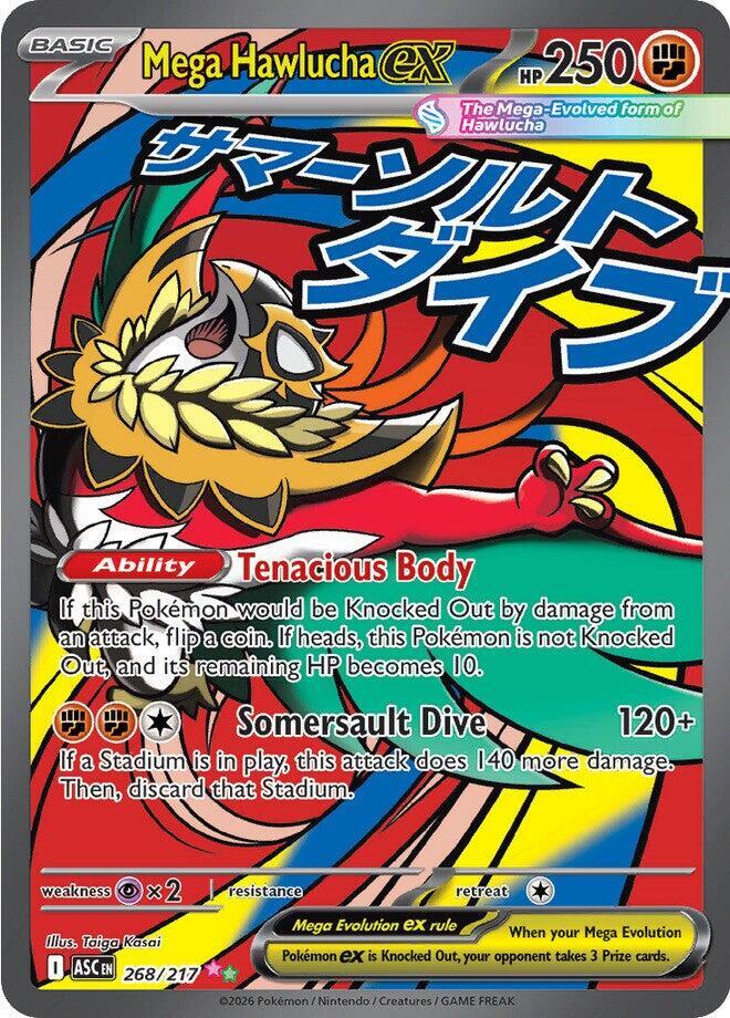 [ENG][NM] Karta Pokemon Mega Hawlucha ex 268/217 - Ascended Heroes