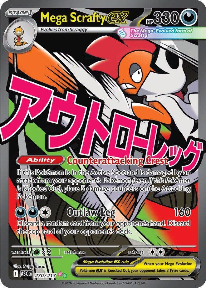 [ENG][NM] Karta Pokemon Mega Scrafty ex 270/217 - ME: Ascended Heroes