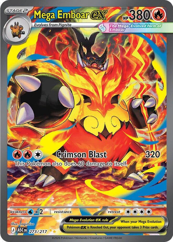 [ENG][NM] Karta Pokemon Mega Emboar ex 273/217 - Ascended Heroes