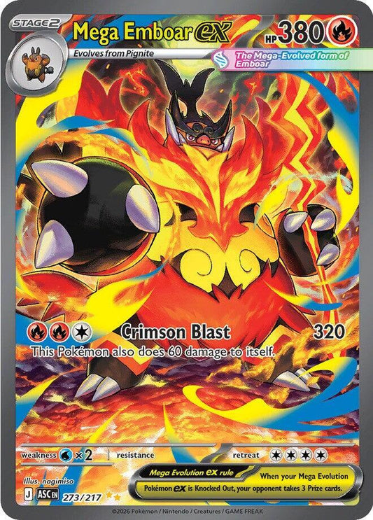 [ENG][NM] Karta Pokemon Mega Emboar ex 273/217 - Ascended Heroes