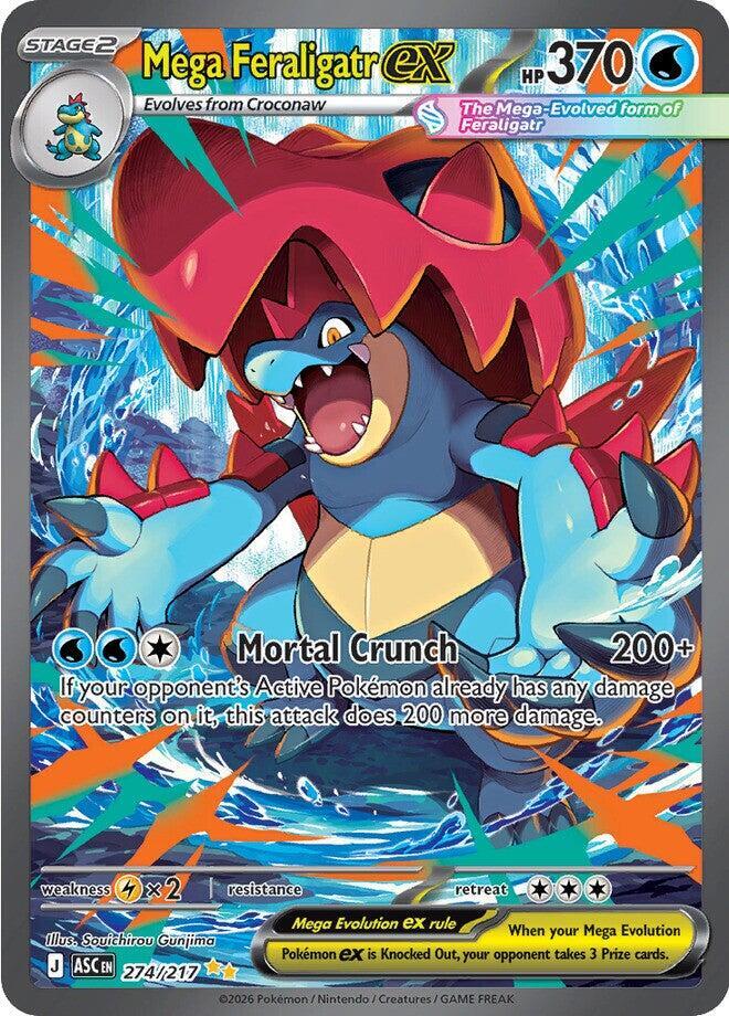 [ENG][NM] Karta Pokemon Mega Feraligatr ex 274/217 - Ascended Heroes