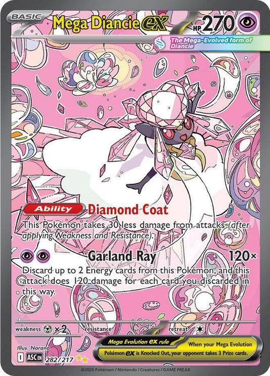 [ENG][NM] Karta Pokemon Mega Diancie ex 282/217 - Ascended Heroes
