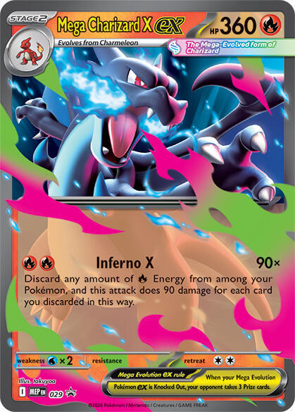 [ENG][NM] Karta Pokemon Mega Charizard X ex 29 - MEP Black Star Promos