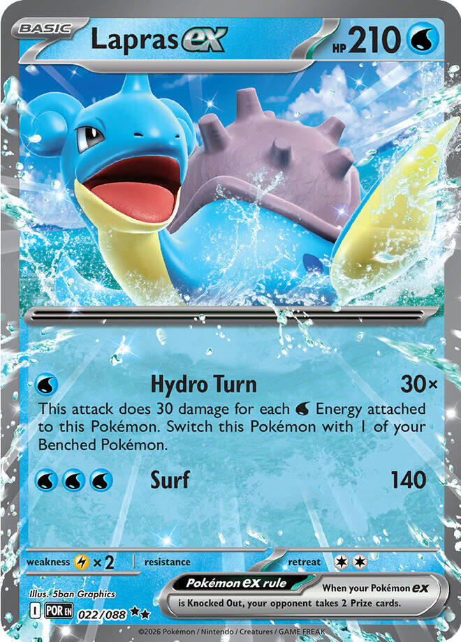 [ENG][NM] Karta Pokemon Lapras ex 022/088 - Perfect Order