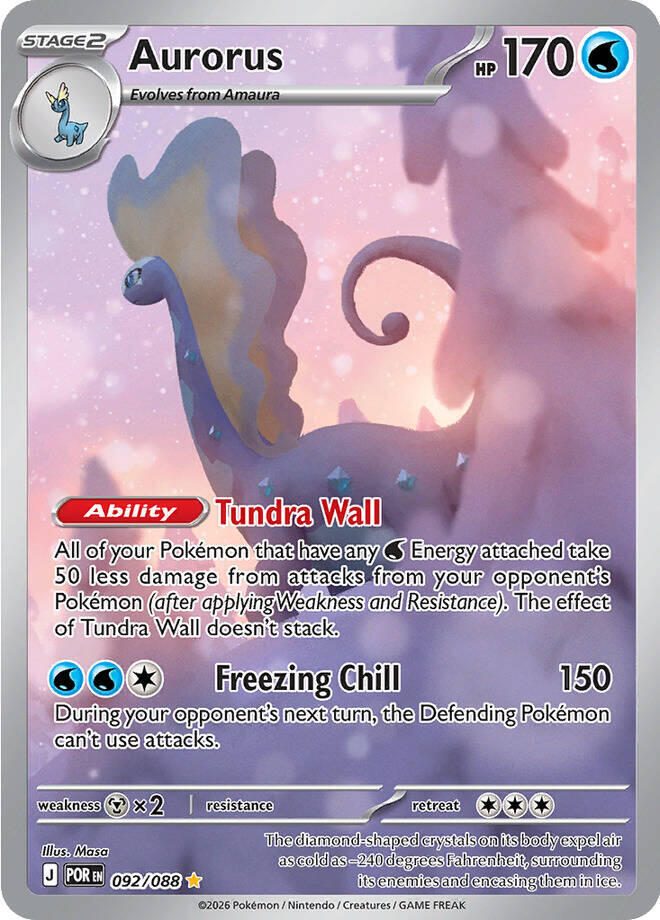 [ENG][NM] Karta Pokemon Aurorus 092/088 - ME03: Perfect Order
