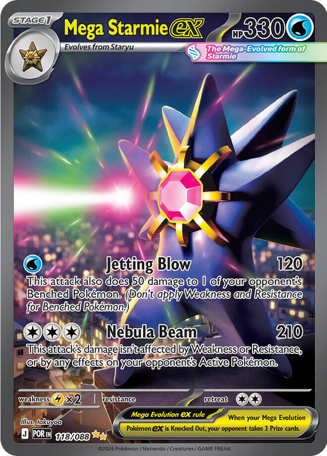 [ENG][NM] Karta Pokemon Mega Starmie ex 118/088 - Perfect Order