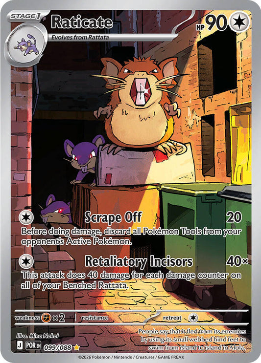 [ENG][NM] Karta Pokemon Raticate 099/088 - Perfect Order