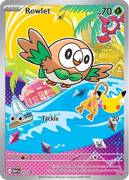 [ENG][NM] Karta Pokemon Rowlet 43 - MEP Black Star Promos