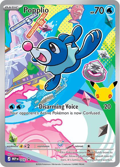 [ENG][NM] Karta Pokemon Popplio 45 - MEP Black Star Promos