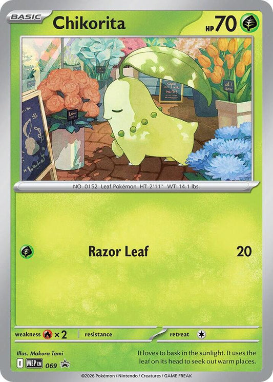 [ENG][NM] Karta Pokemon Chikorita (Cosmos Holo) 69 - MEP Black Star Promos