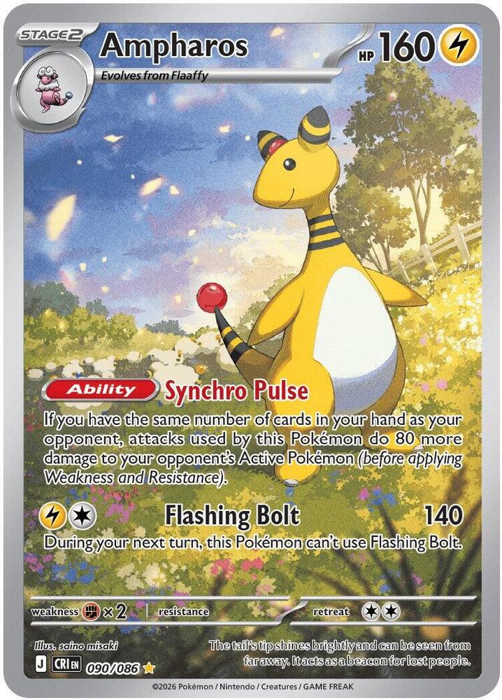 [ENG][NM] Karta Pokemon Ampharos 090/086 - Chaos Rising