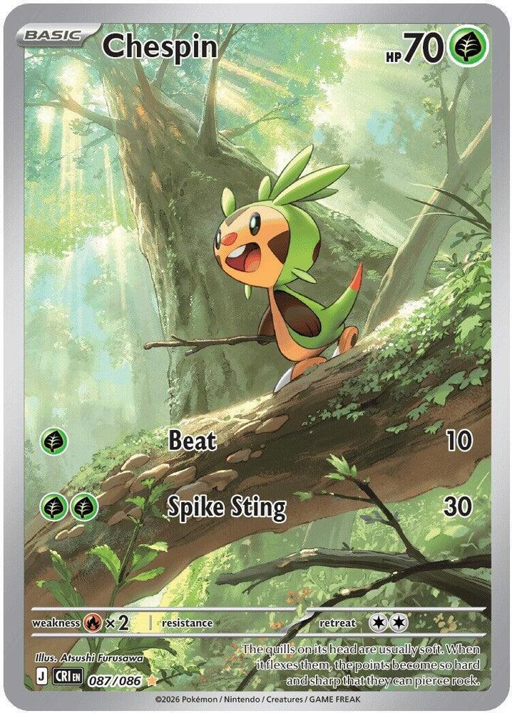 [ENG][NM] Karta Pokemon Chespin 087/086 - Chaos Rising