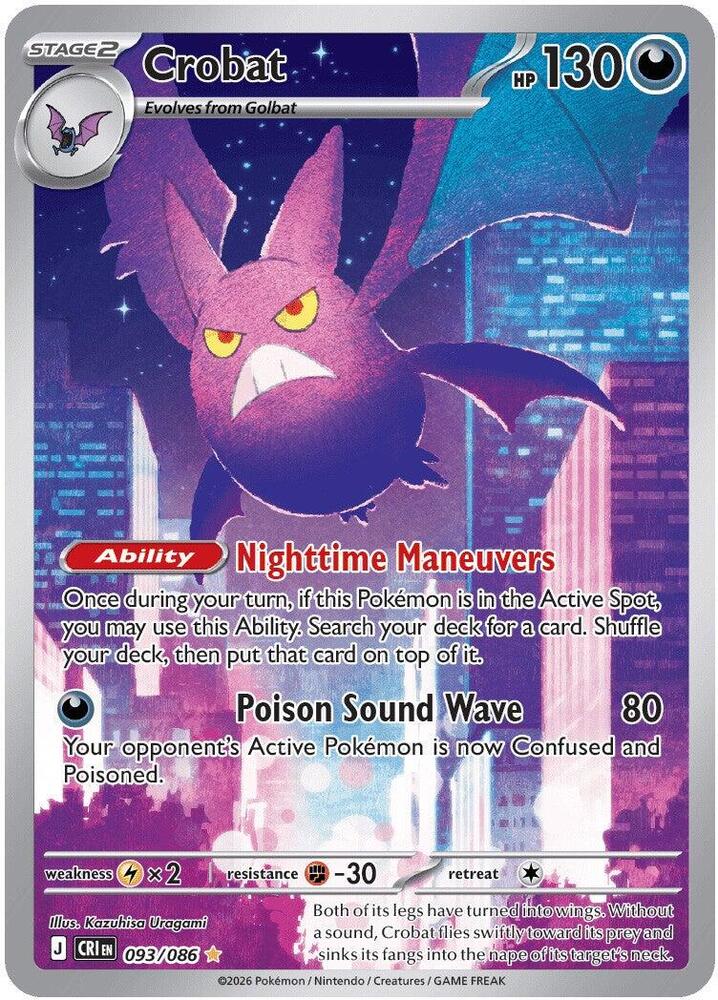 [ENG][NM] Karta Pokemon Crobat 093/086 - Chaos Rising