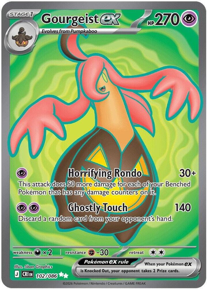 [ENG][NM] Karta Pokemon Gourgeist ex 102/086 - Chaos Rising