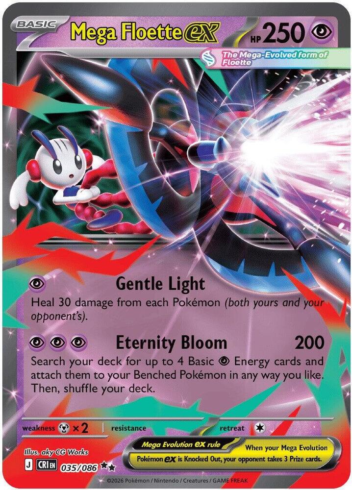 [ENG][NM] Karta Pokemon Mega Floette ex 035/086 - CRI