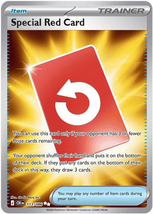 [ENG][NM] Karta Pokemon Special Red Card 113/086 - Chaos Rising