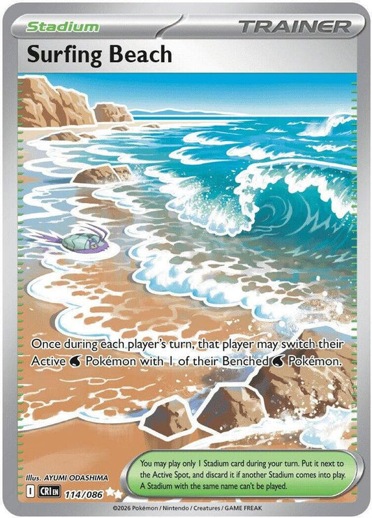 [ENG][NM] Karta Pokemon Surfing Beach 114/086 - Chaos Rising