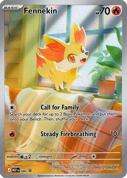 [ENG][NM] Karta Pokemon Fennekin 80 - MEP Black Star Promos