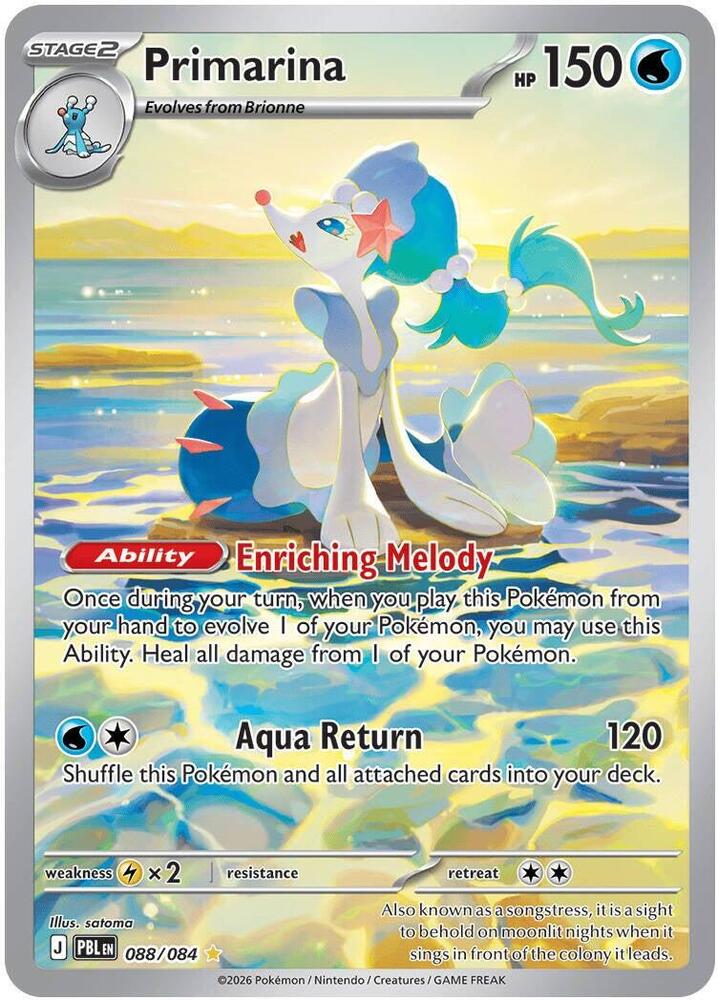 [ENG][NM] Karta Pokemon Primarina 088/084 - Pitch Black