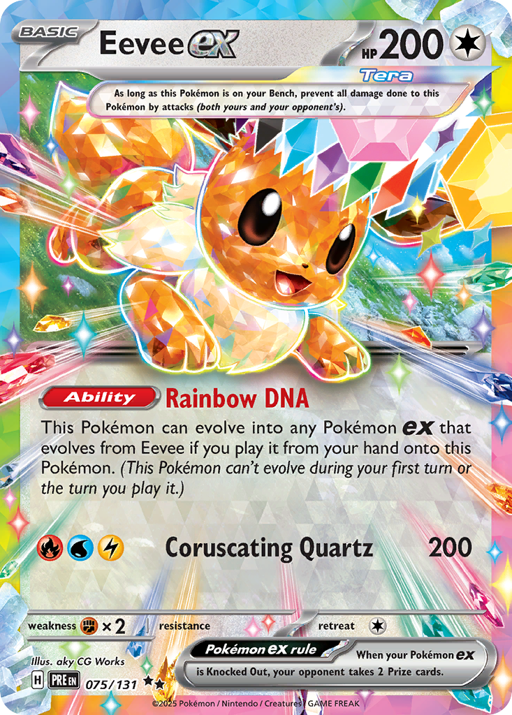 [ENG][NM] Karta Pokemon Eevee ex 075/131 - Prismatic Evolutions