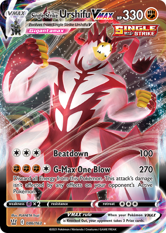 [ENG][NM] Karta Pokemon Single Strike Urshifu VMAX 86 - Battle Styles