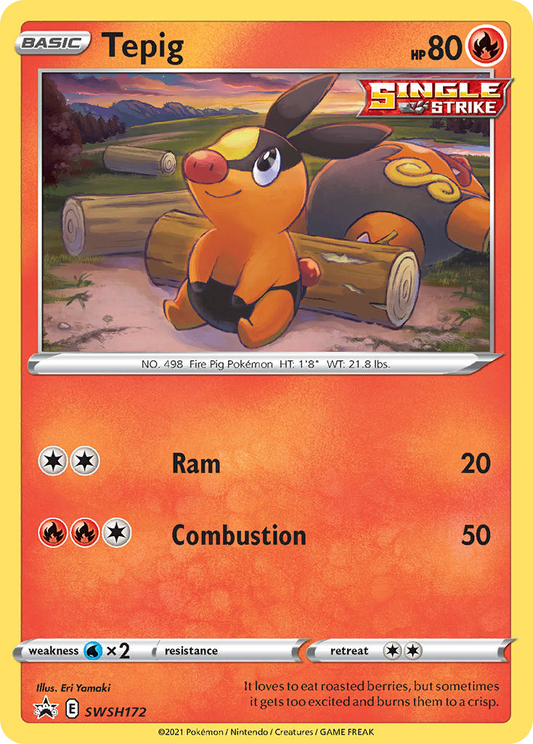 [ENG][NM] Karta Pokemon Tepig SWSH172 - SWSH Black Star Promos