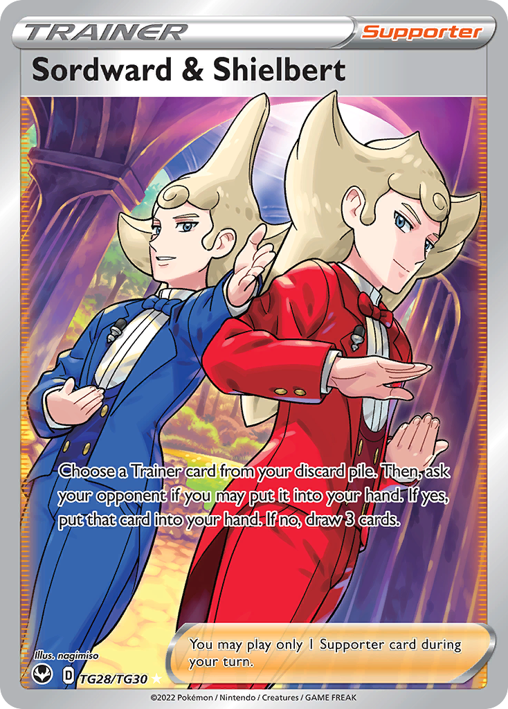 [ENG][NM] Karta Pokemon Sordward & Shielbert TG28 - Silver Tempest