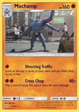 [ENG][NM] Karta Pokemon Machamp 13 - Detective Pikachu [Holo]