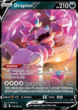 [ENG][NM] Karta Pokemon Drapion V 118/196 - Lost Origin