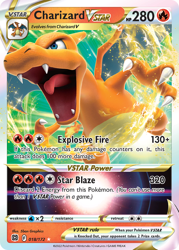 [ENG][NM] Karta Pokemon Charizard VSTAR 018/172 - Brilliant Stars