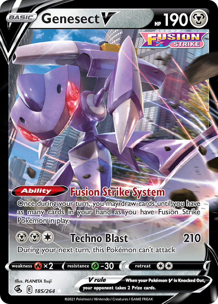 [ENG][NM] Karta Pokemon Genesect V 185 - Fusion Strike
