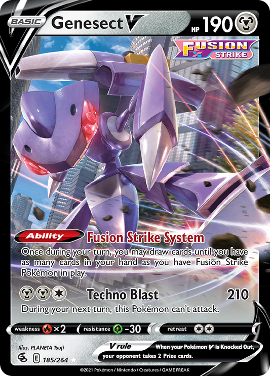 [ENG][NM] Karta Pokemon Genesect V 185 - Fusion Strike