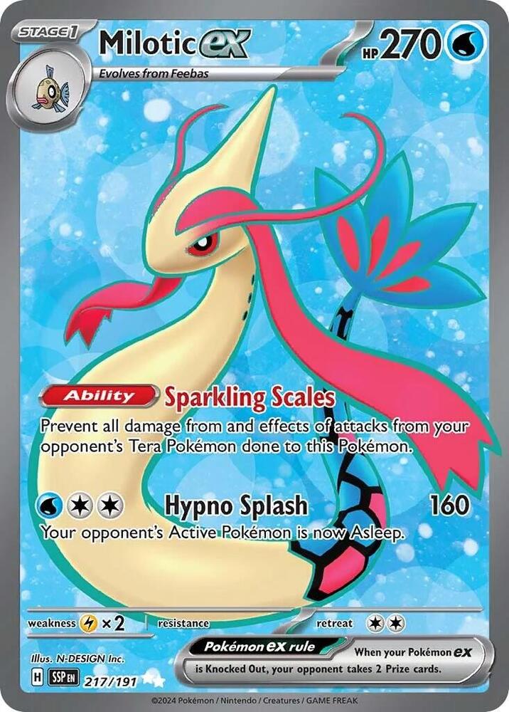 [ENG][NM] Karta Pokemon Milotic ex 217/191 - Surging Sparks